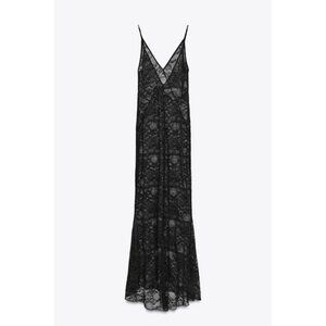 ZARA LONG LACE DRESS